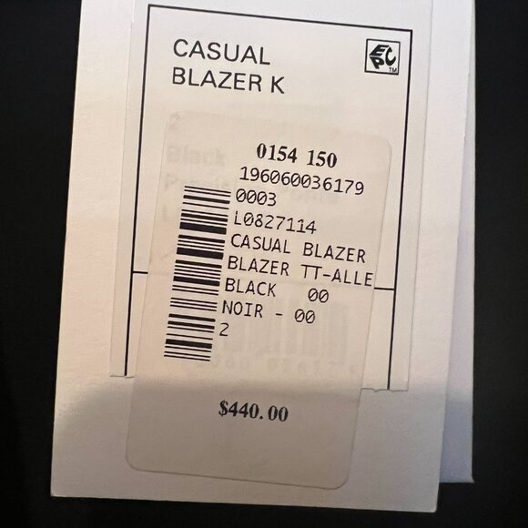 😮NWT - THEORY Casual Blazer K - Sz 2 - MSRP $440 Precision Ponte Black L0827114 - Picture 6 of 9